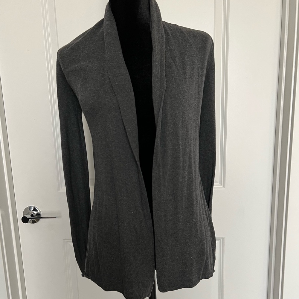Express top| long sleeve cardigan | size XS US | dark gray